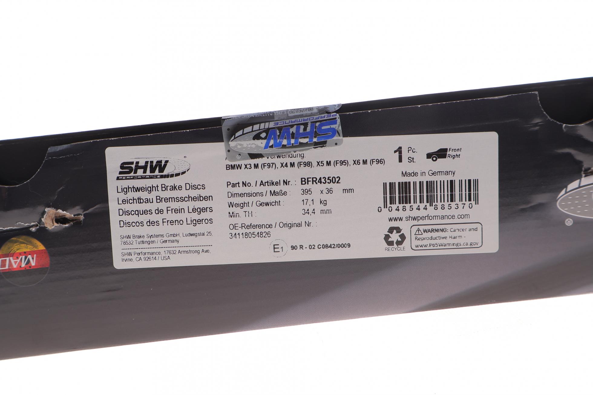 BFR43502 SHW PERFORMANCE